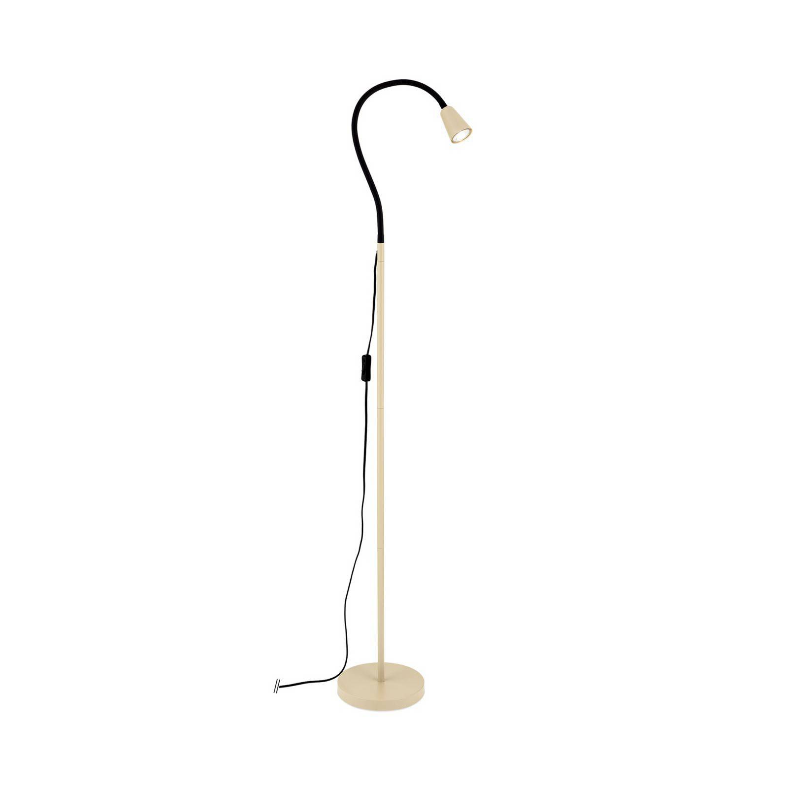 Stehleuchte Dotty, khaki, Höhe 145 cm, Flexarm, GU10