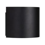 LED outdoor wall light Milda, black, up/down, aluminium