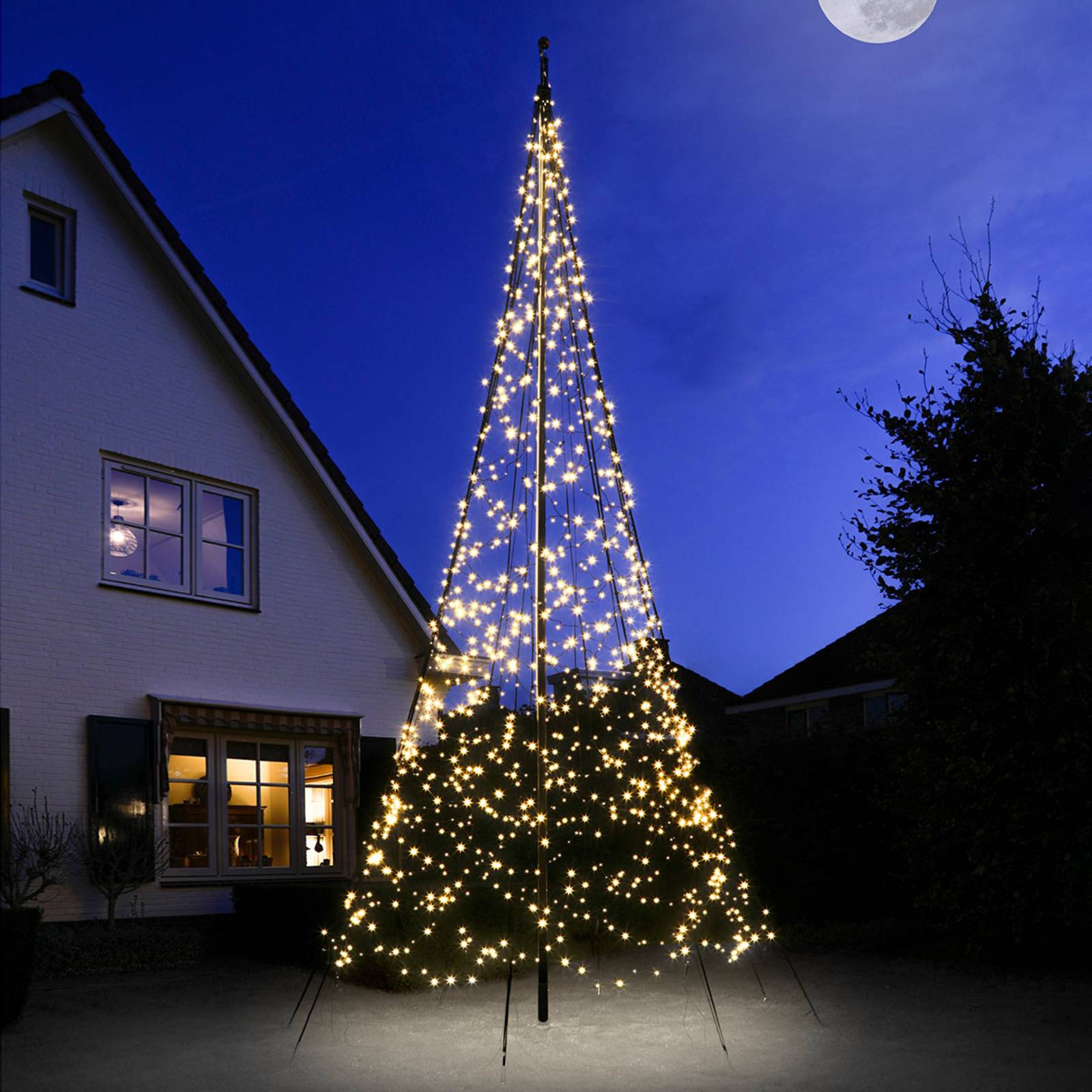 Läs mer om Fairybell® julgran, 6 m, 1200 lysdioder blinkande