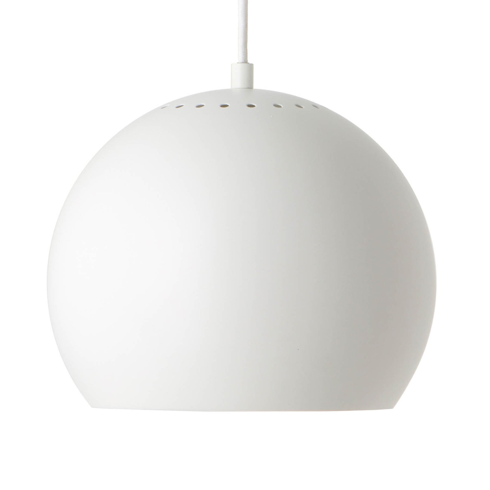 FRANDSEN Ball závesná lampa, Ø 25 cm, biela matná