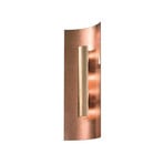 Aura Kupfer wall light, gold shade, height 45cm