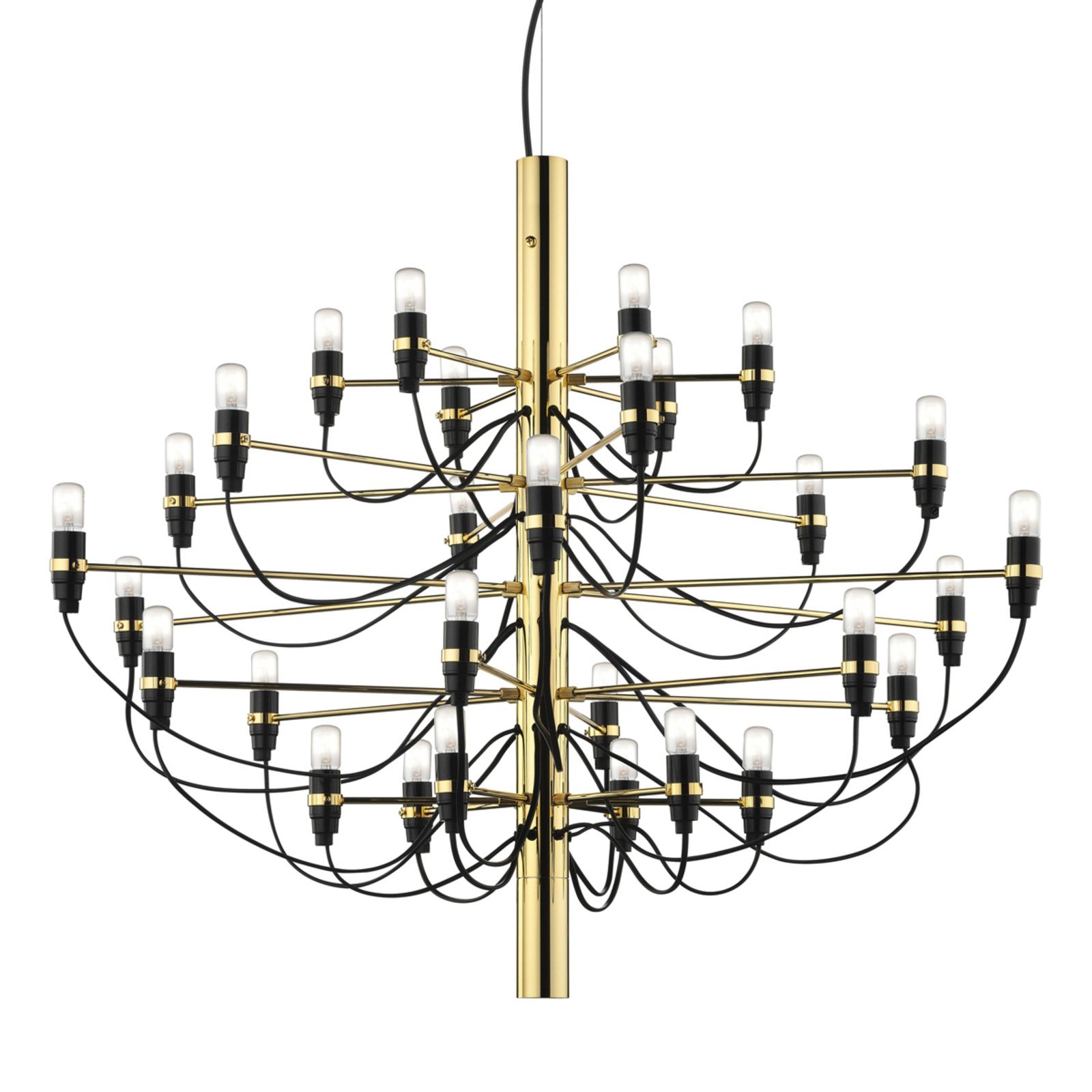 FLOS 2097 - chandelier, 50-bulb, brass