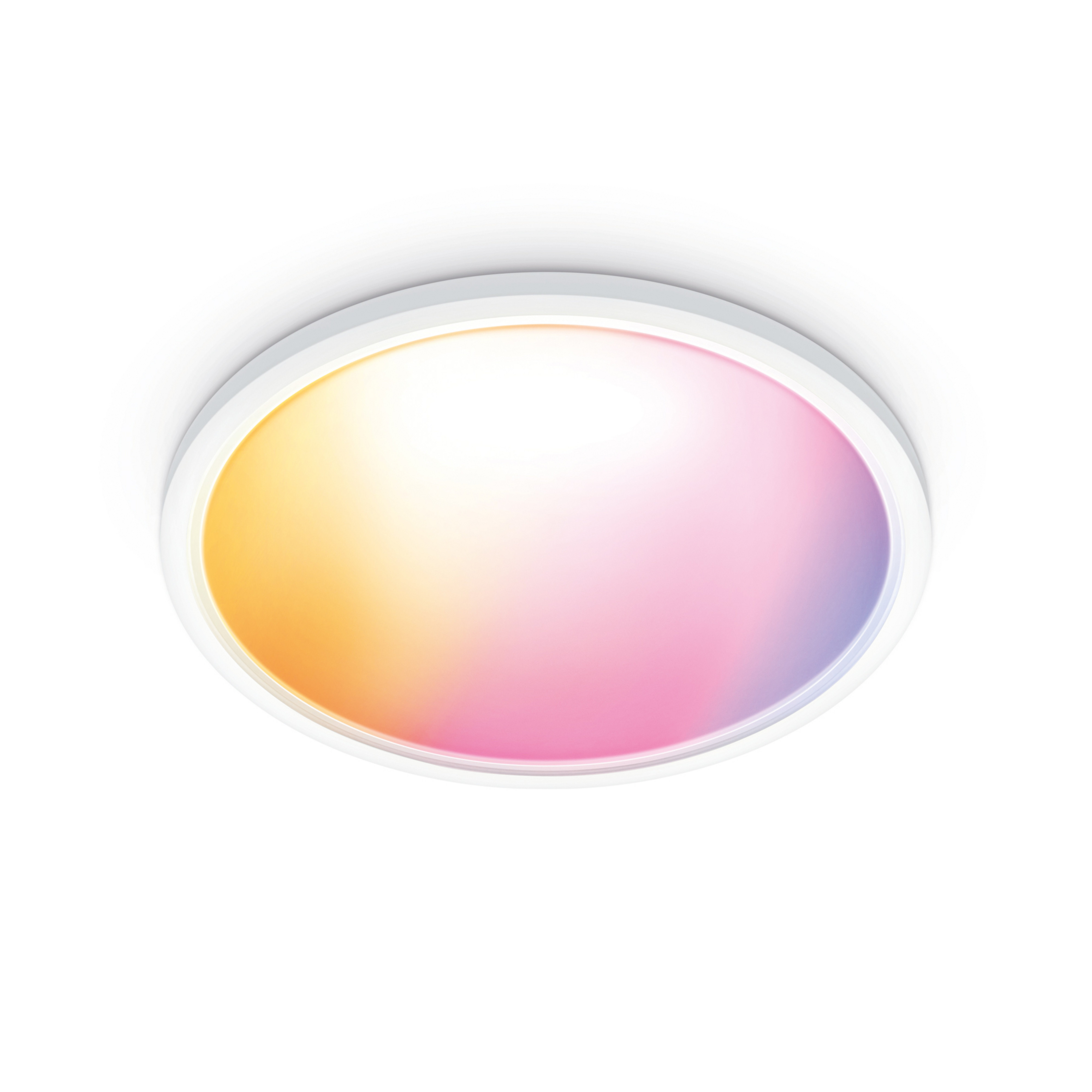WiZ SuperSlim LED-Deckenleuchte RGBW Ø54cm weiß