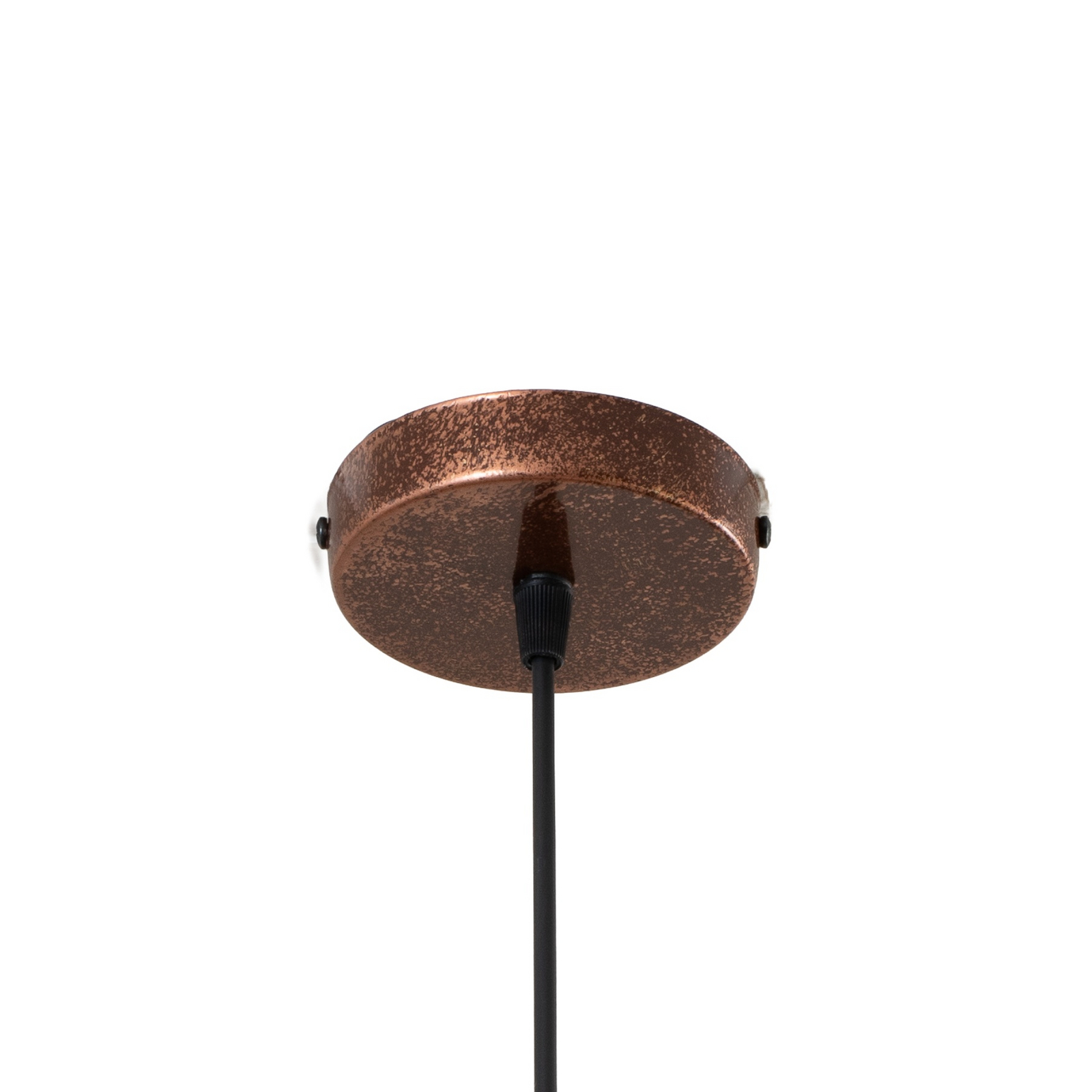 Casimir pendant light, burnished copper, Ø 50 cm, metal, E27