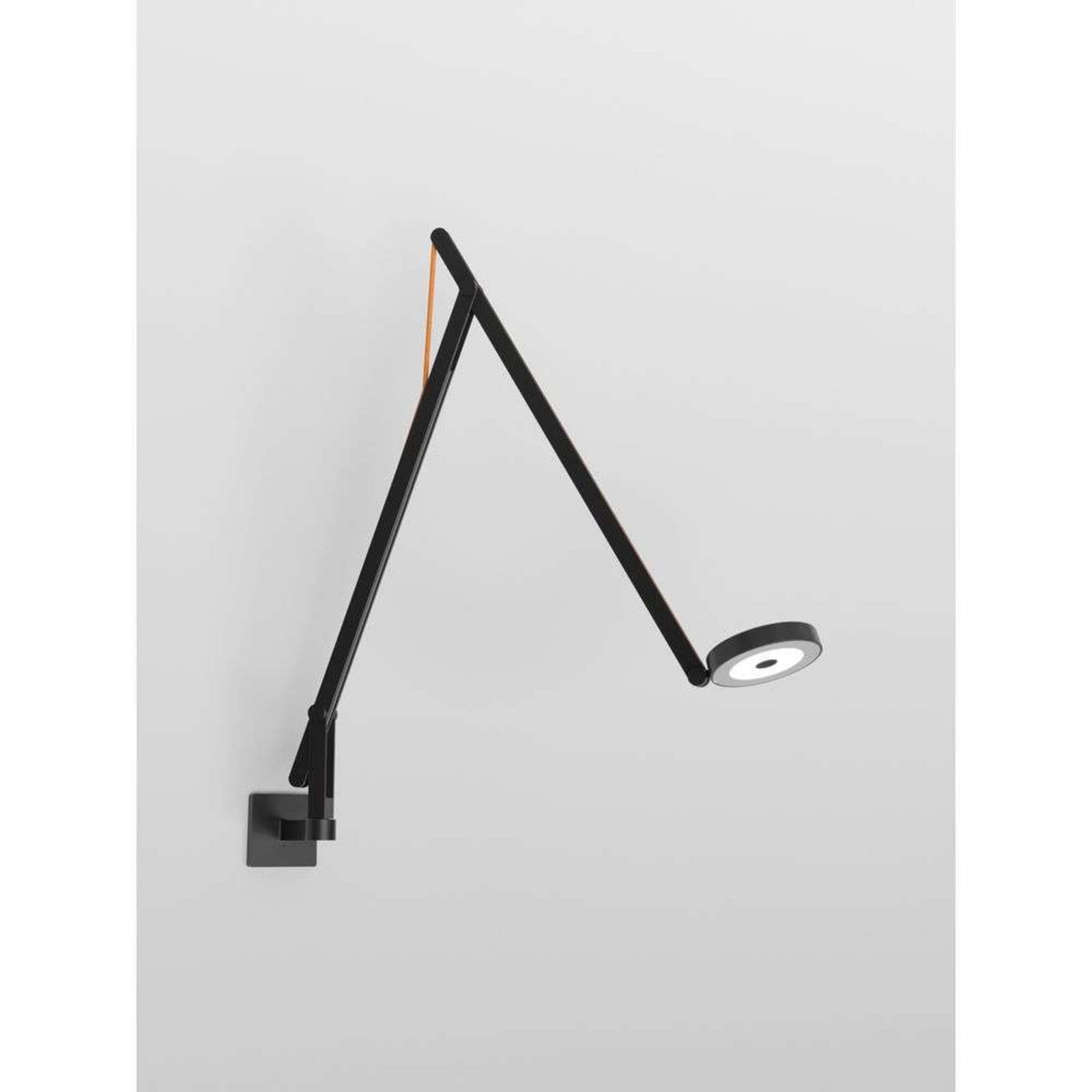 String W1 V&auml;gglampa DTW Matt Black/Orange Rotaliana - Vardagsrum - Aluminium