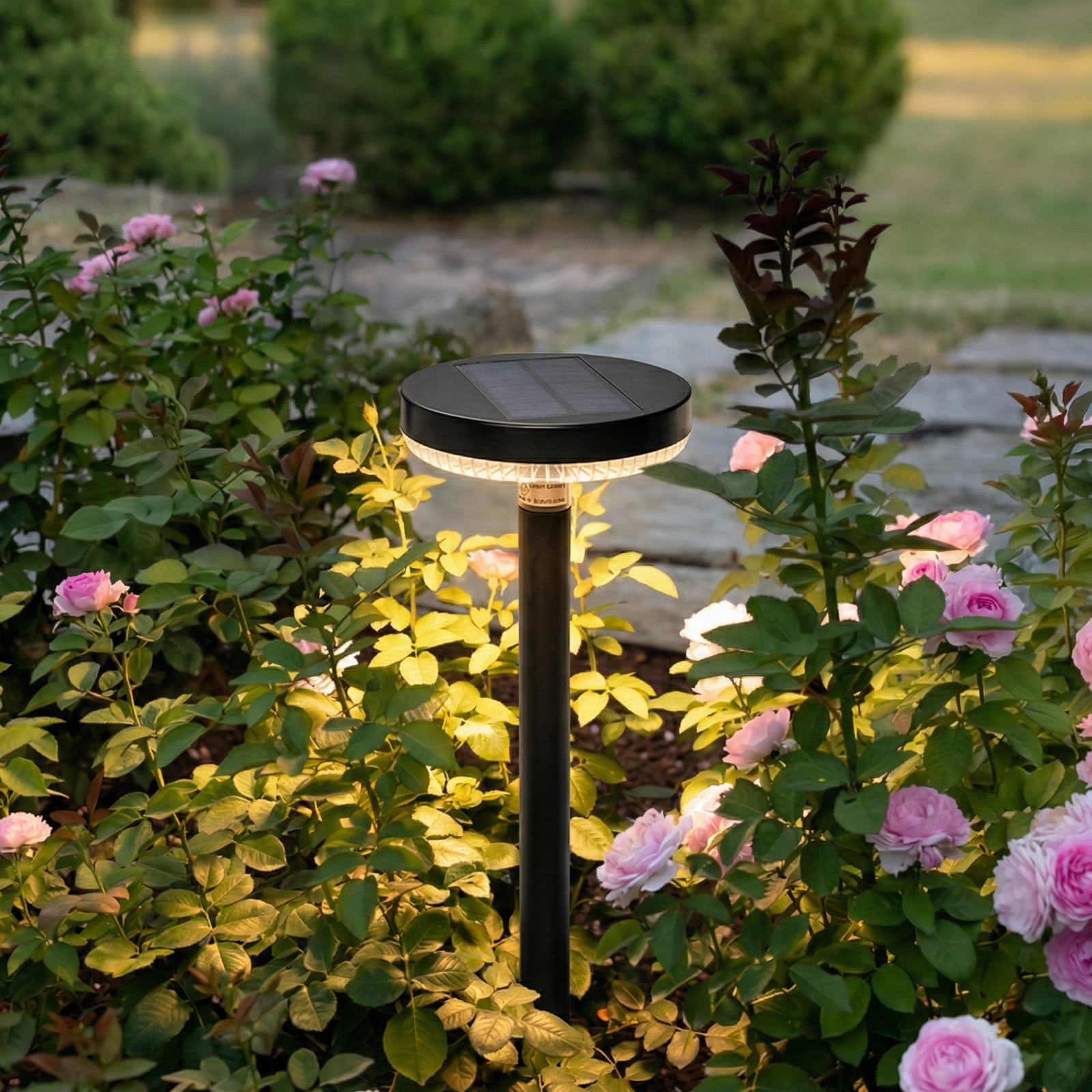 Prios Glenios LED solar lamp with ground spike Prios Glenios LED solar lamp with ground spike