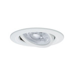 Lámpara empotrable Paulmann NOVA, blanca, Ø 9 cm, orientable, 827, atenuable