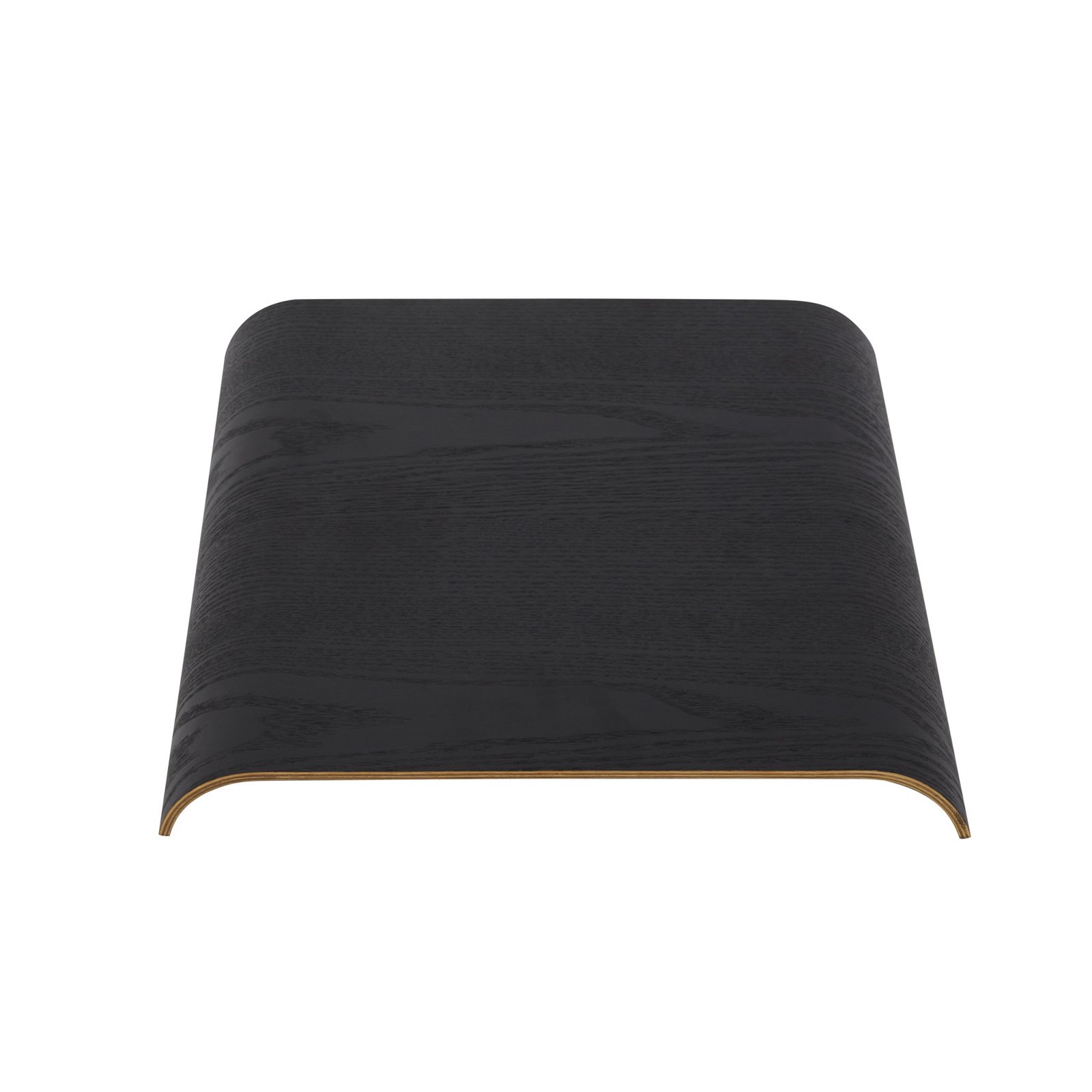 Curva Holz Tablett für Regal L33xW32,4xH3,6 Schwarz - AYTM