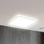 LED paneel Eki, 42 x 42 cm, wit, dimbaar, achtergrondverlichting, 4.000K