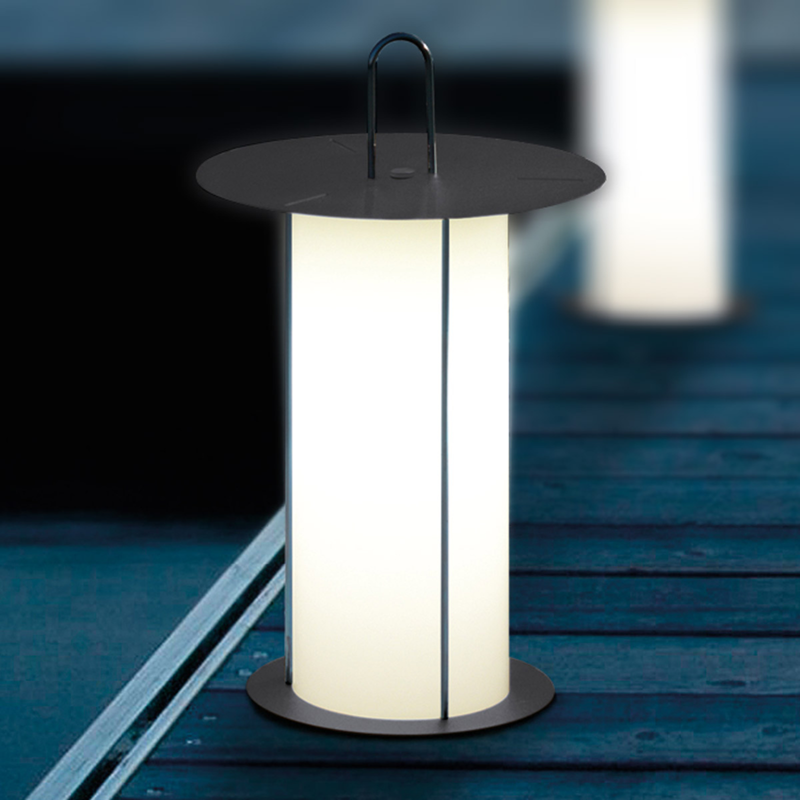 Modo Luce Diogene -LED-terassivalo akku grafiitti