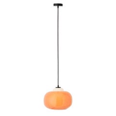 Lampa wisząca Blop ze szkła, pomarańczowa
