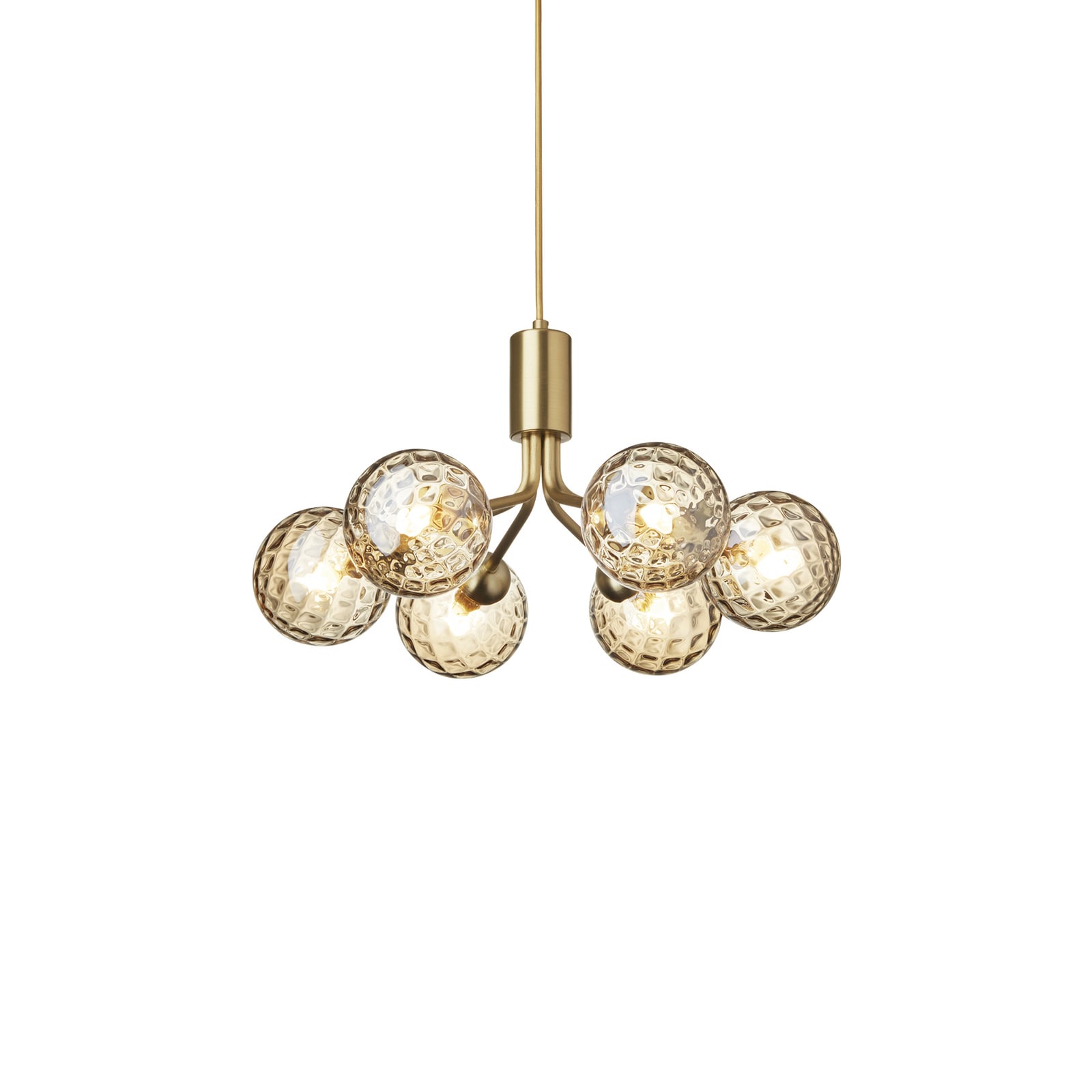 Apiales 6 hanglamp, messing/goud, Ø 50 cm - Nuura