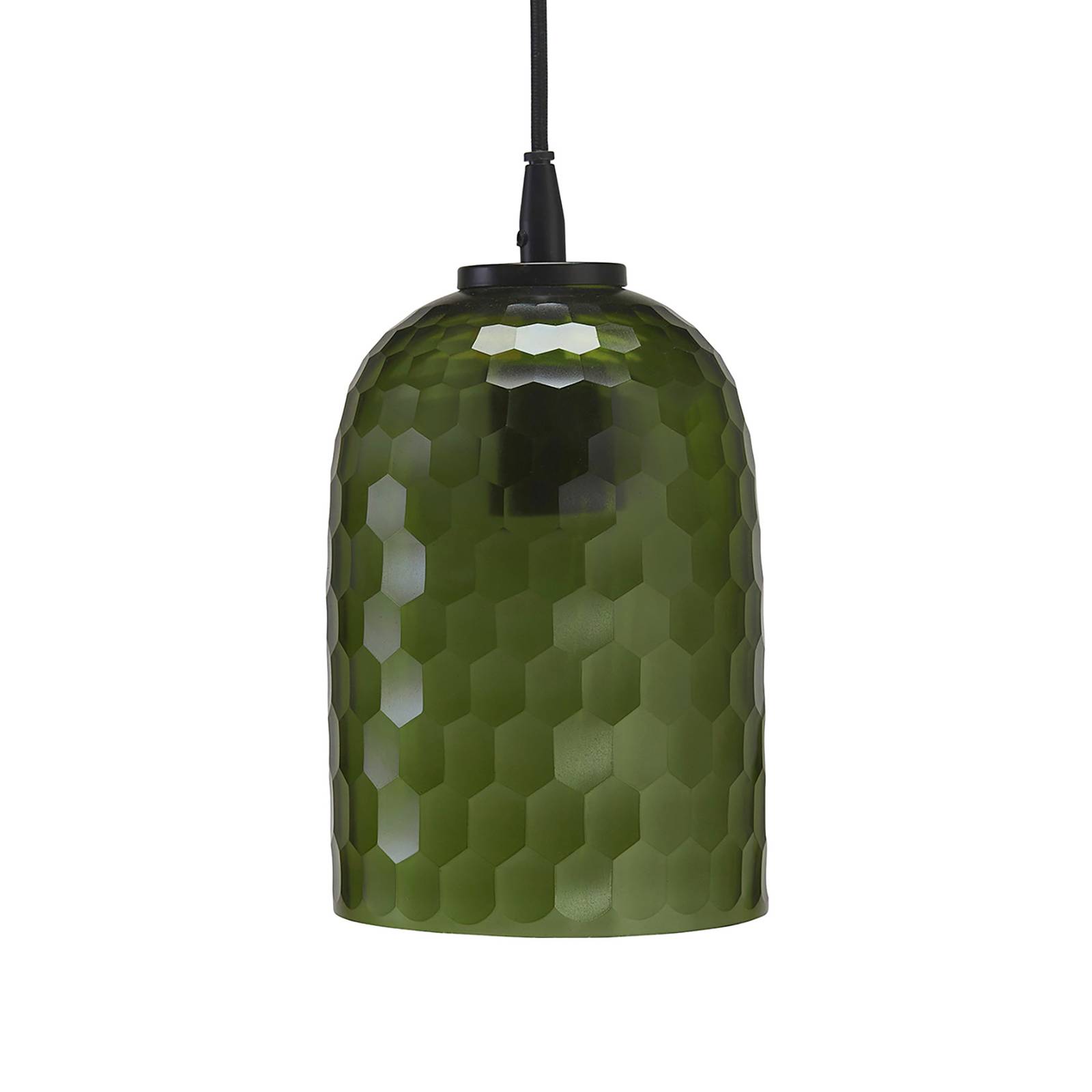 PR Home Glass Pendant Light - Living / Dining Room - Hanging Light - dimmable - Vintage - Green