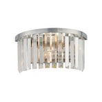 Cristal wall light, transparent/silver