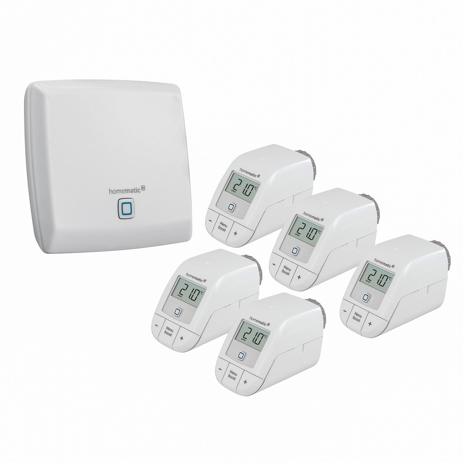 Homematic IP Access Point, 5x termostatos radiador