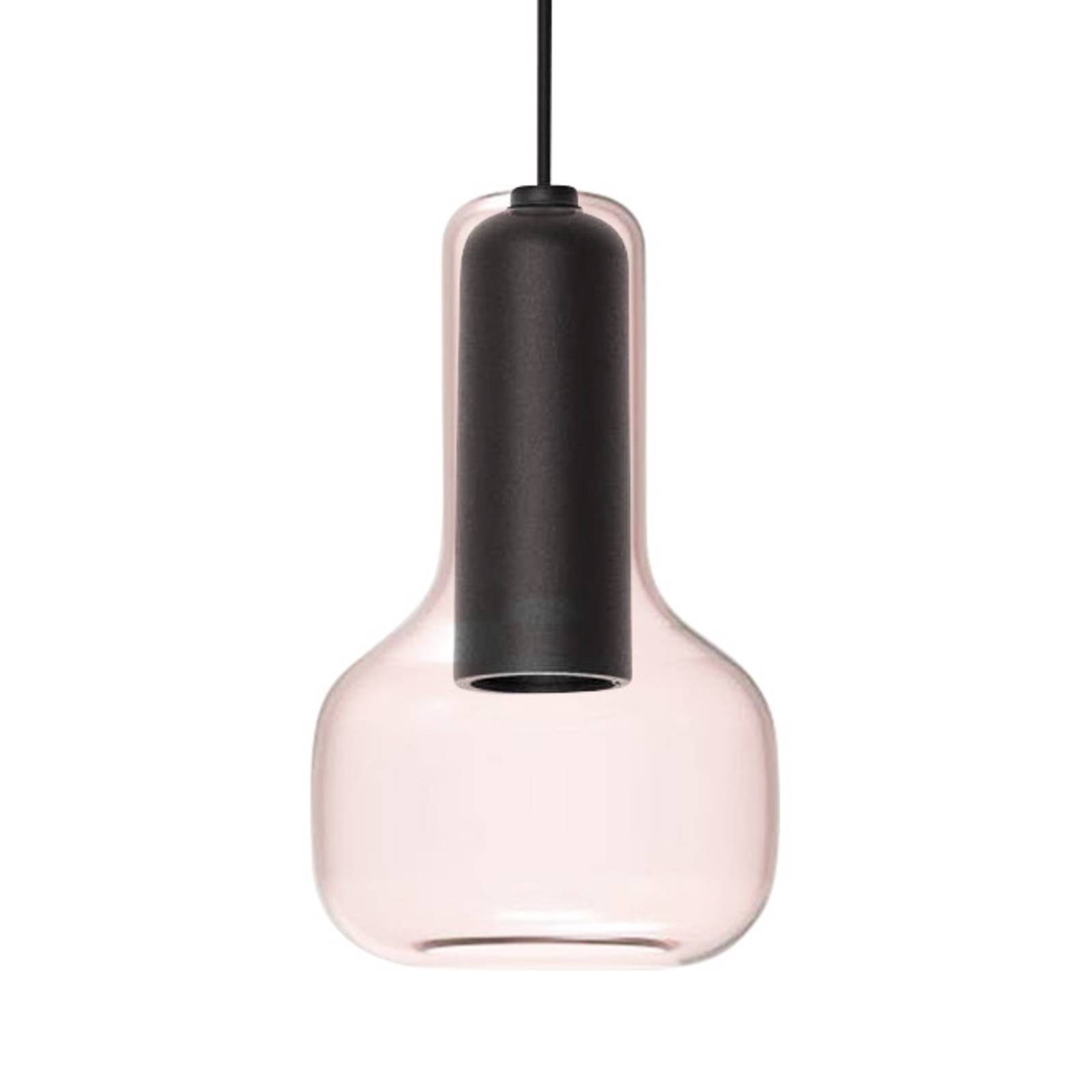 Függő lámpa Corpa+Iris S Volare fekete/rózsaszín