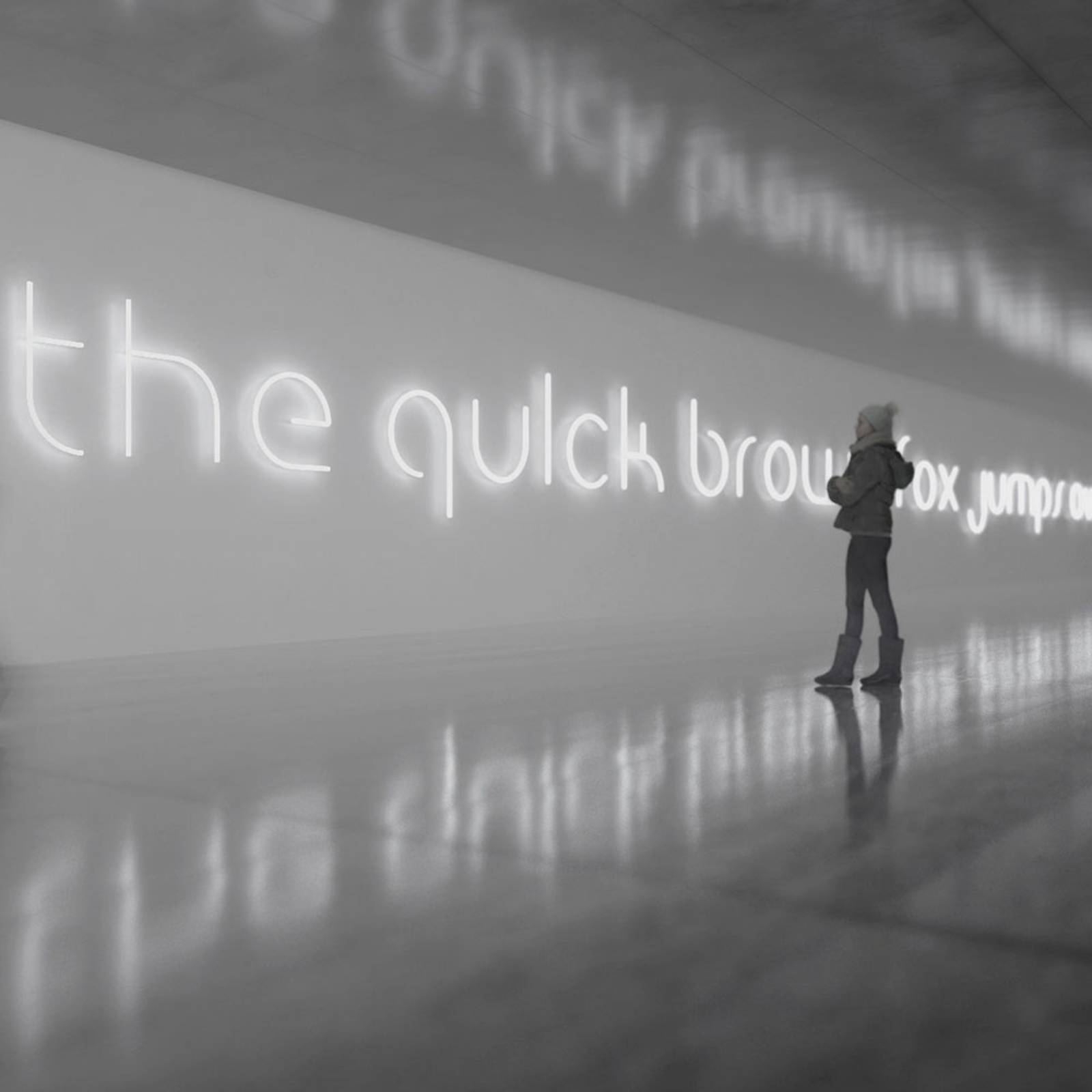 Artemide Alphabet of Light ściana mała litera r