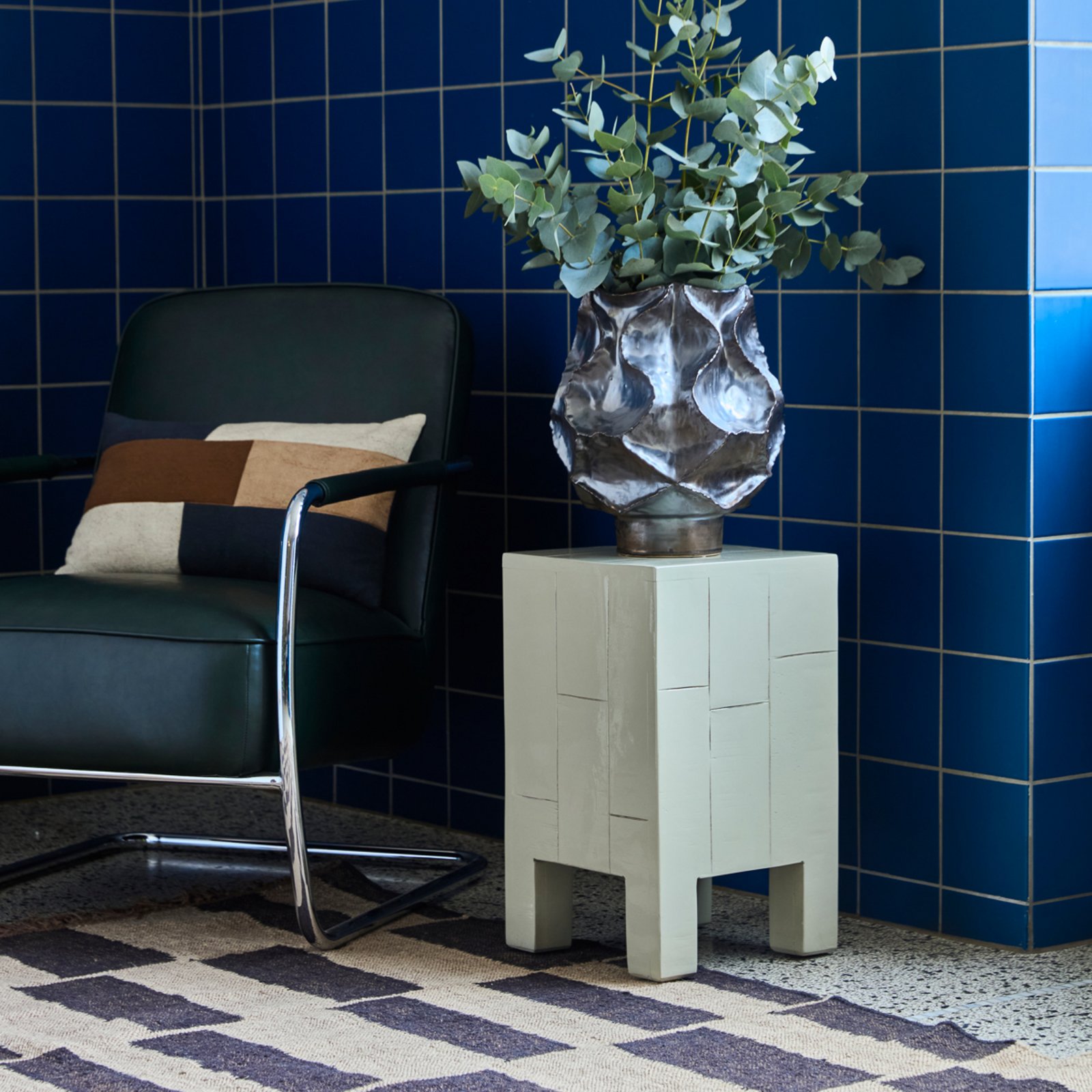 Brick konferenčný stolík pieskovo hnedý drevo 50 cm - House Doctor