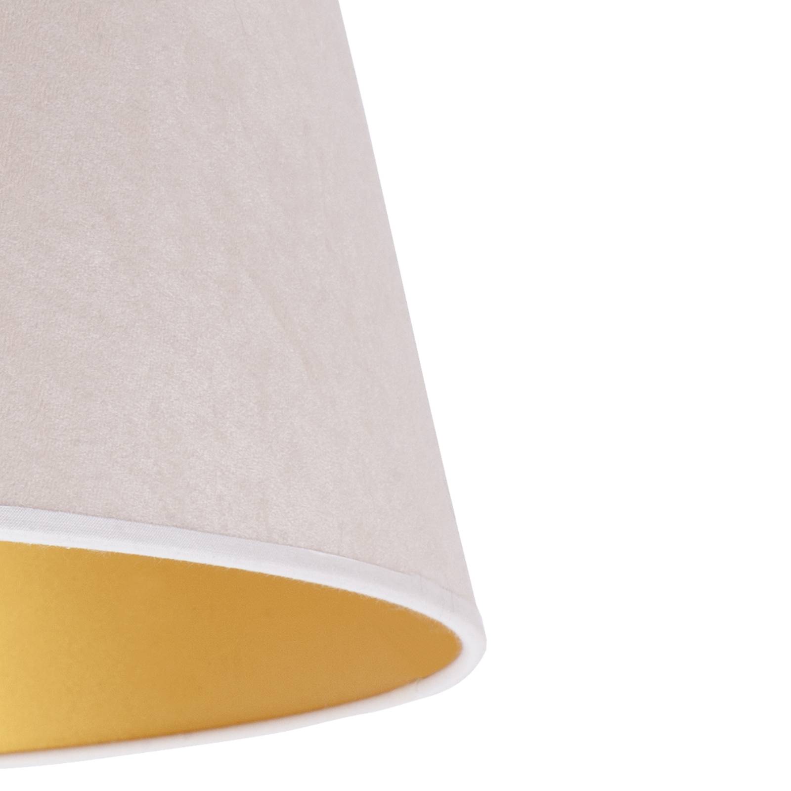 Duolla cone lámpaernyő 25,5 cm magas, ekrü/arany