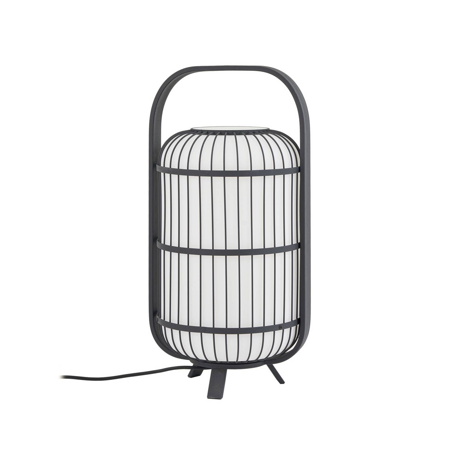 Lucande Terrassenleuchte Tayori, schwarz, 64 cm, IP44