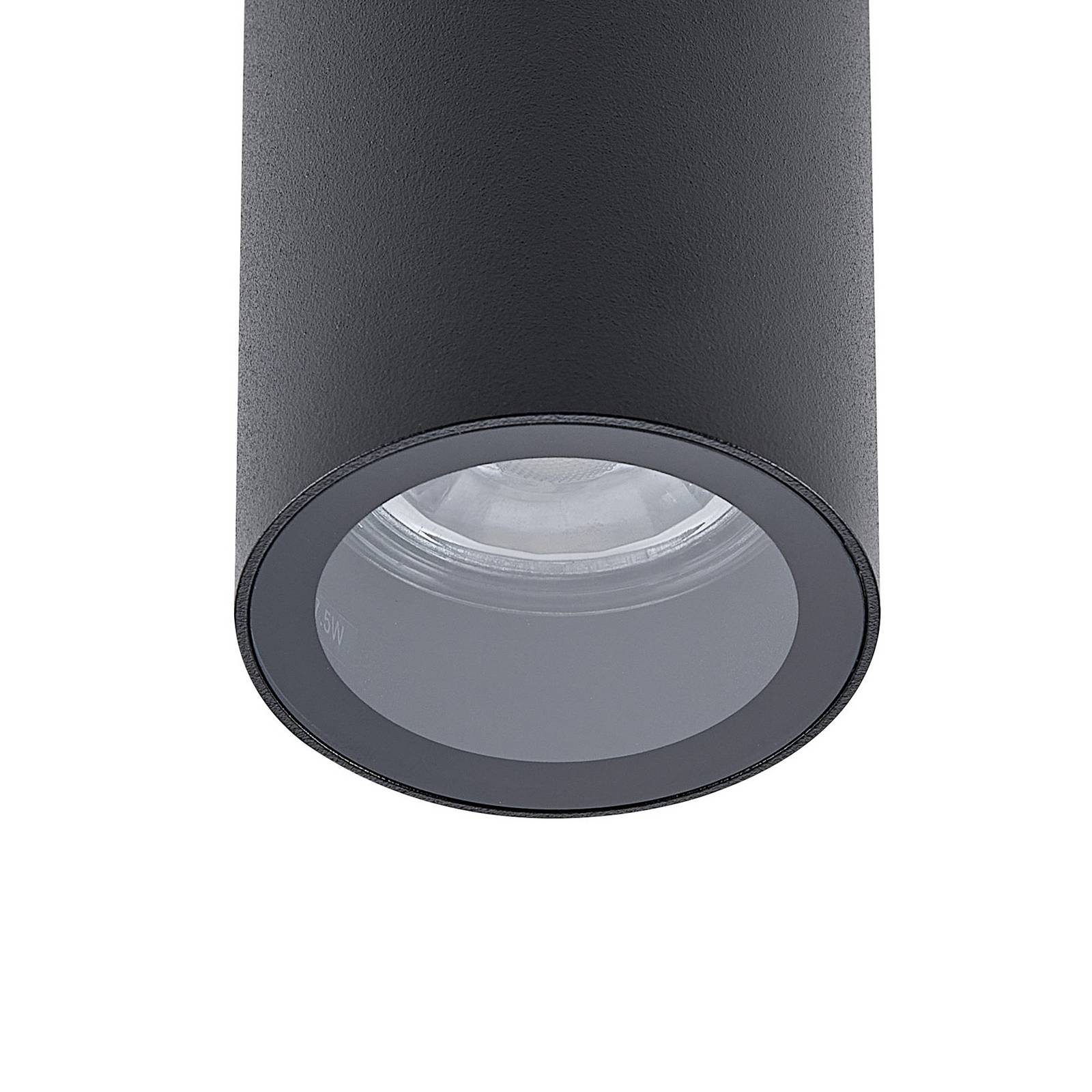 Downlight CAN, czarny, IP44, Ø 6 cm, metal, GU10