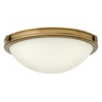 Collier loftlampe i antik messing, Ø 34,6 cm, stål og glas – FEISS