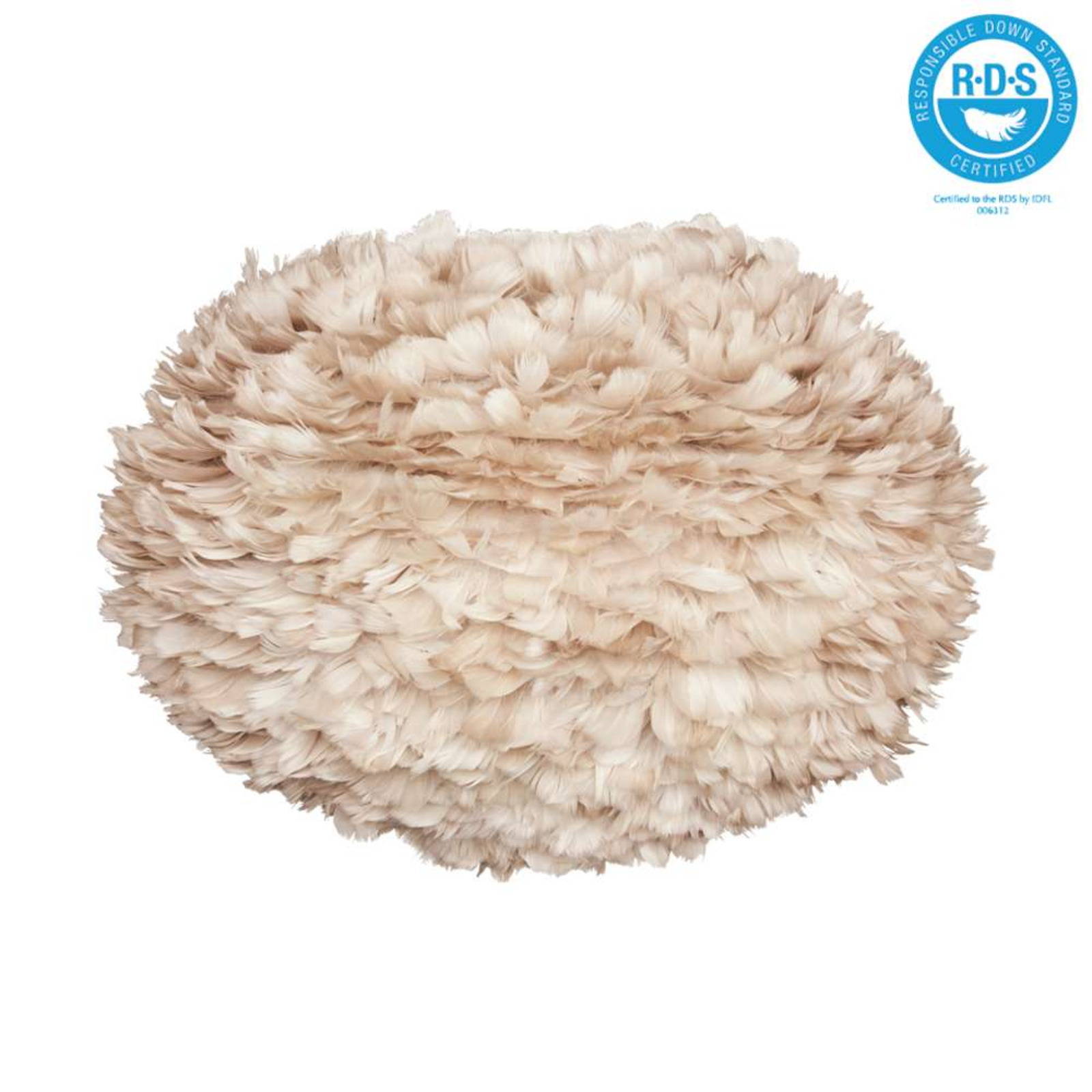 Eos Pendant Large Light Brown/White - UMAGE