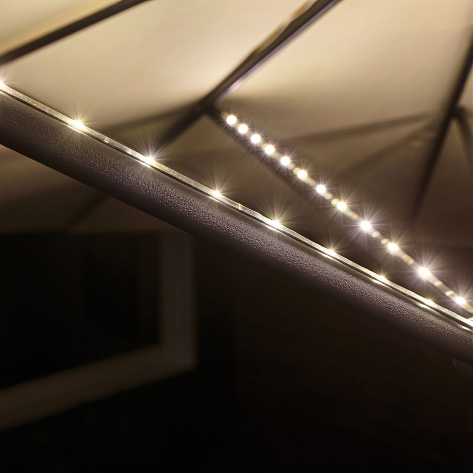 Paulmann Mobile Strip Parasol-Light 6 x 27cm, plastic, 0.3 W, L: 27 cm, W: 0.5 cm, H: 0.3 cm