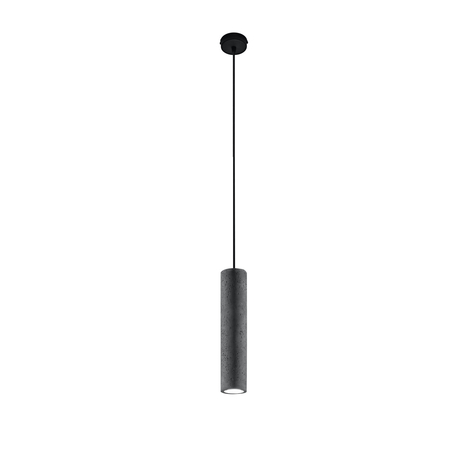 Lámpara colgante Tube de hormigón, 1 luz