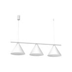 Capital pendant light, white, 3-bulb, Ø 32 cm, GX53