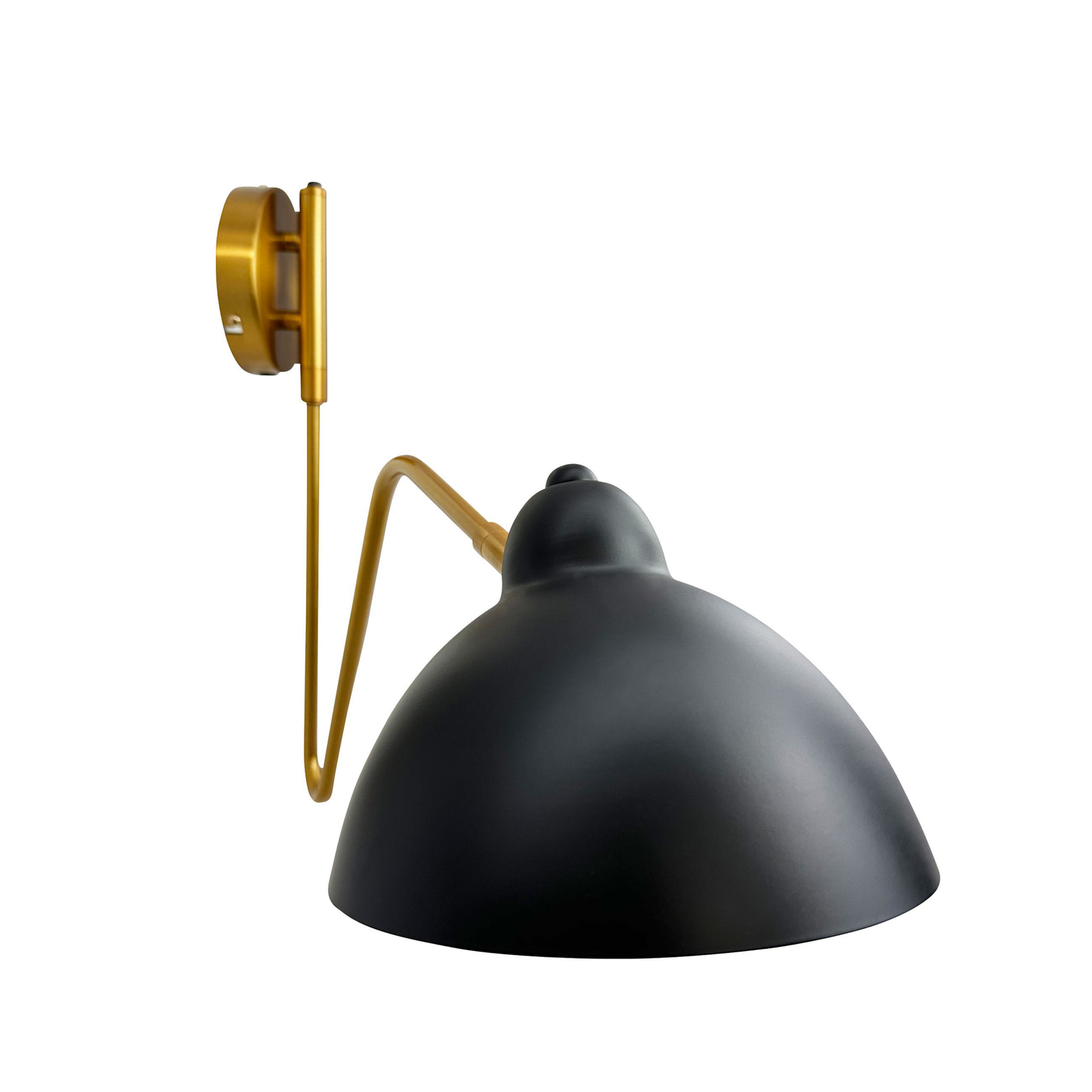 Dyberg Larsen Futura vegglampe, svart, metall