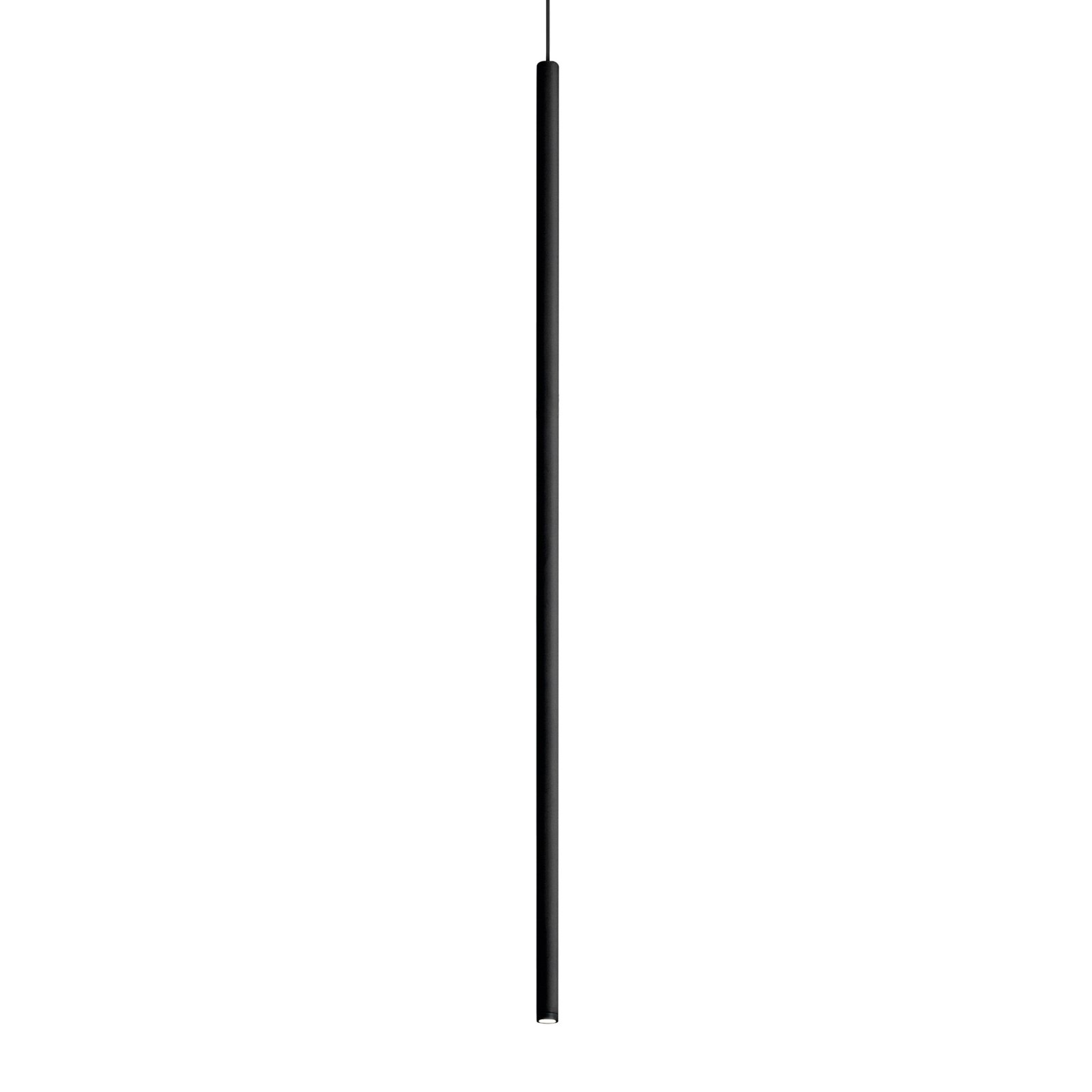 Ideal Lux LED-Hängeleuchte Filo schwarz Metall, langes Kabel