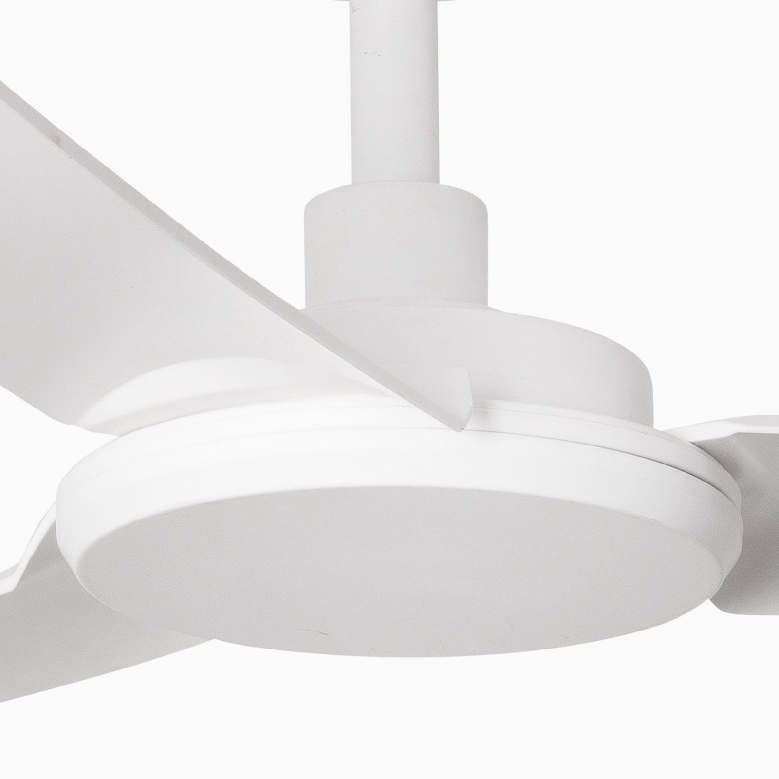 Siros L ceiling fan, DC, 3 blades, white
