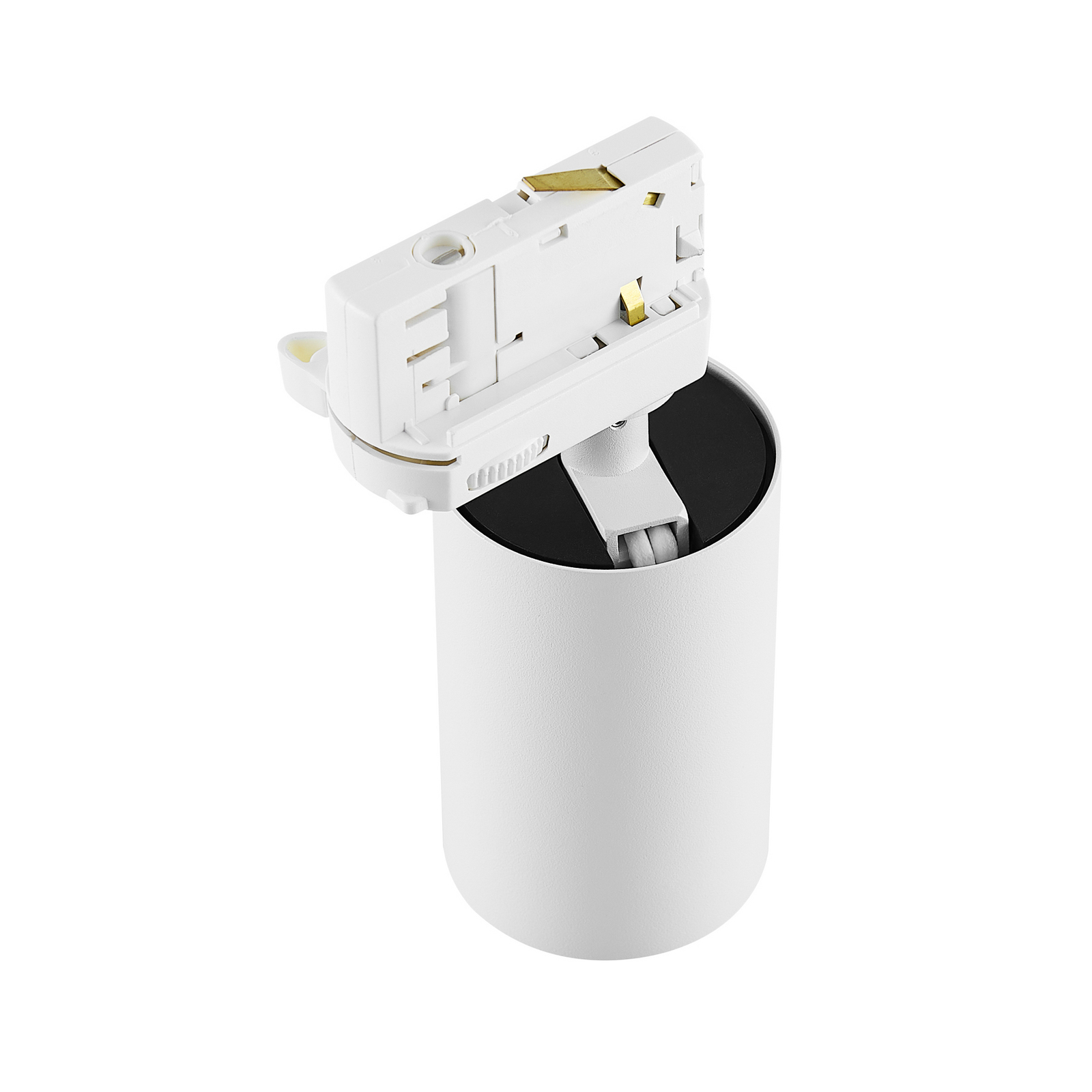 spot triphasé sur rail Can, blanc, aluminium, GU10, orientable