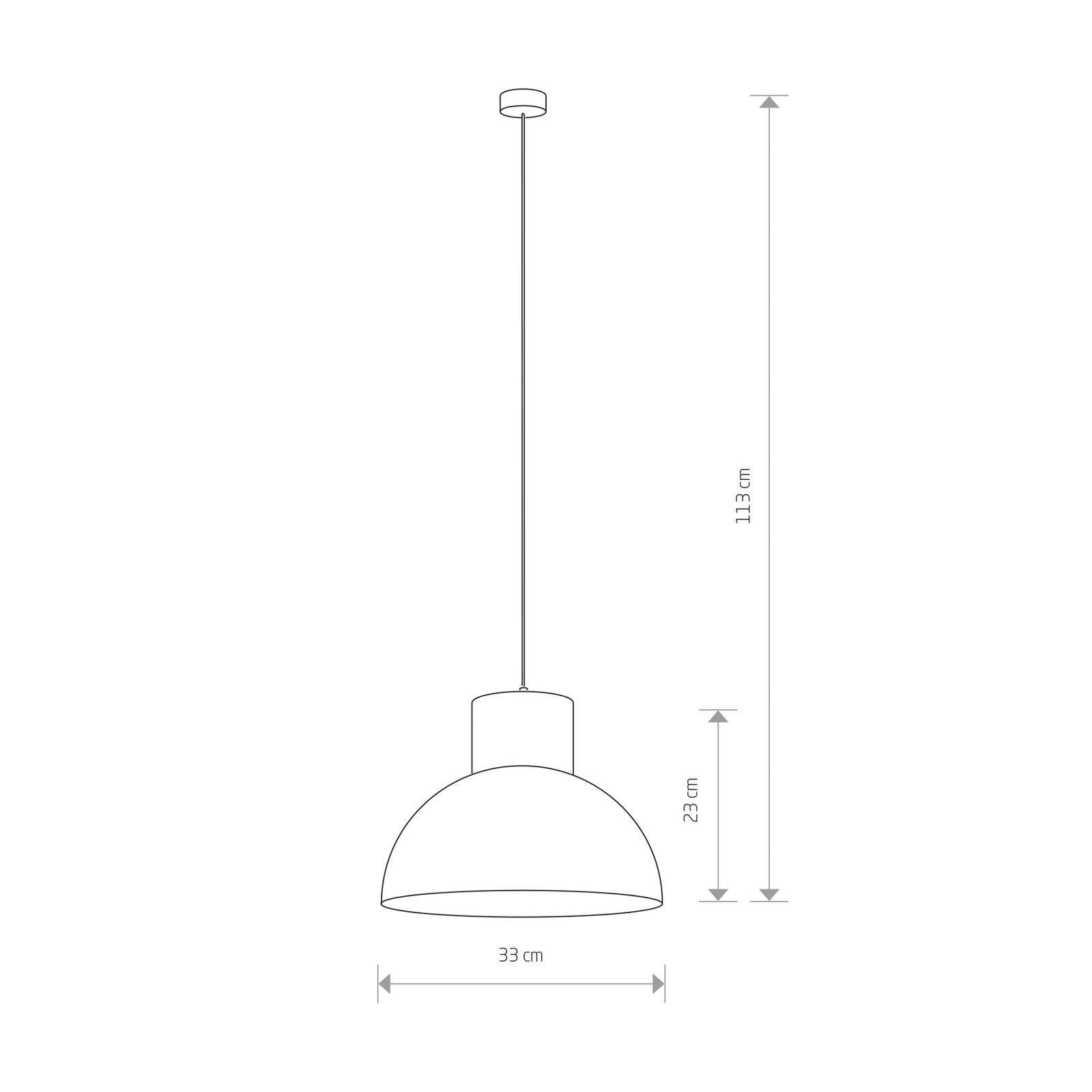 Nowodvorski Lighting Hänglampa Works med metallskärm vit