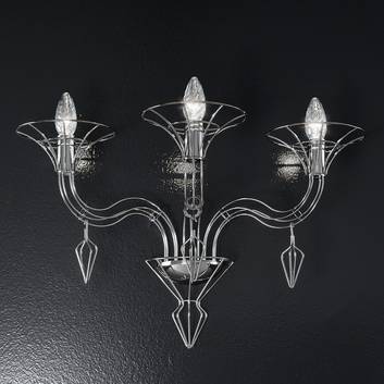 Applique Dedalo, 3 luci, cromo