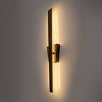 Trevor LED wall light with a switch, black