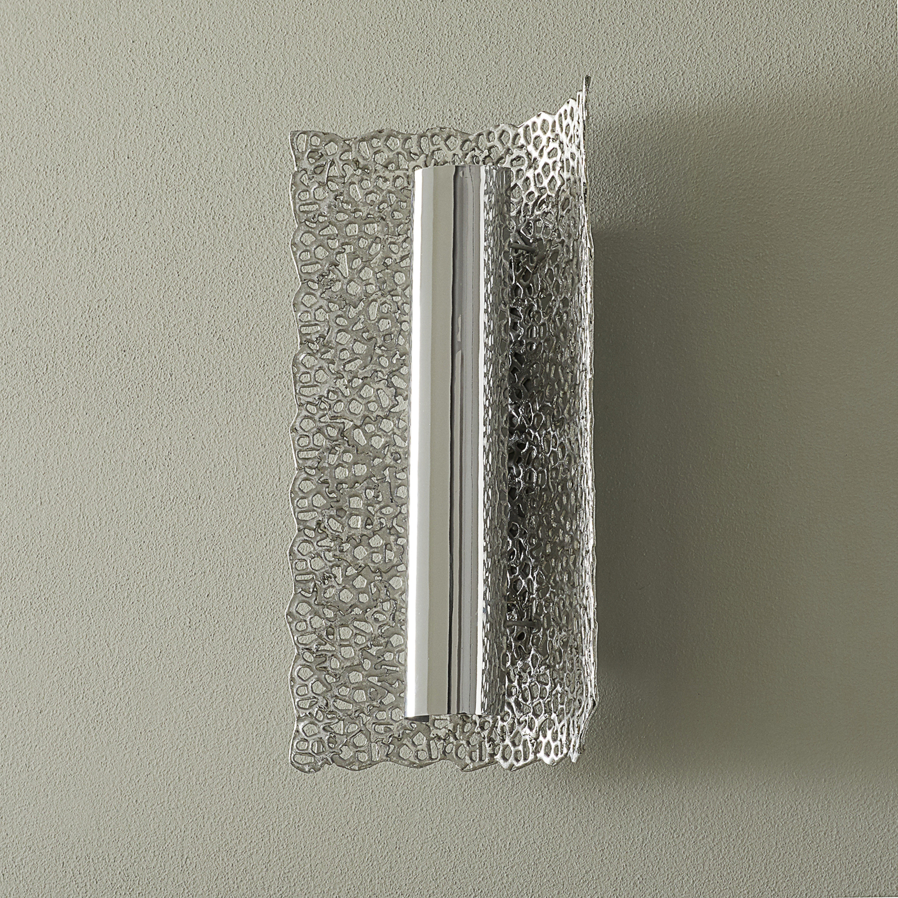 Exclusive wall lamp Utopistico in silver
