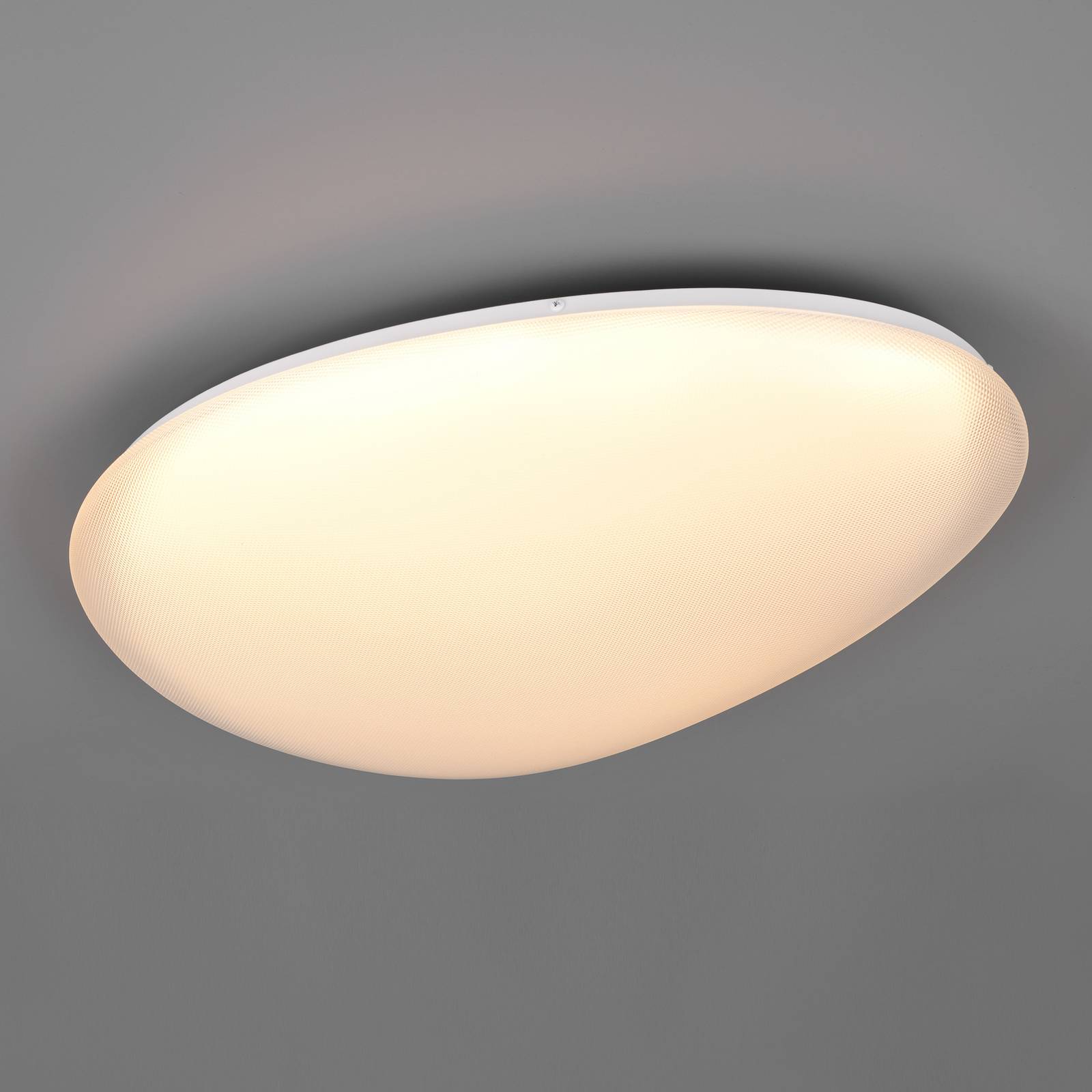 Trio Lighting Ozera LED plafondlamp, lengte 55 cm, wit, kunststof, CCT