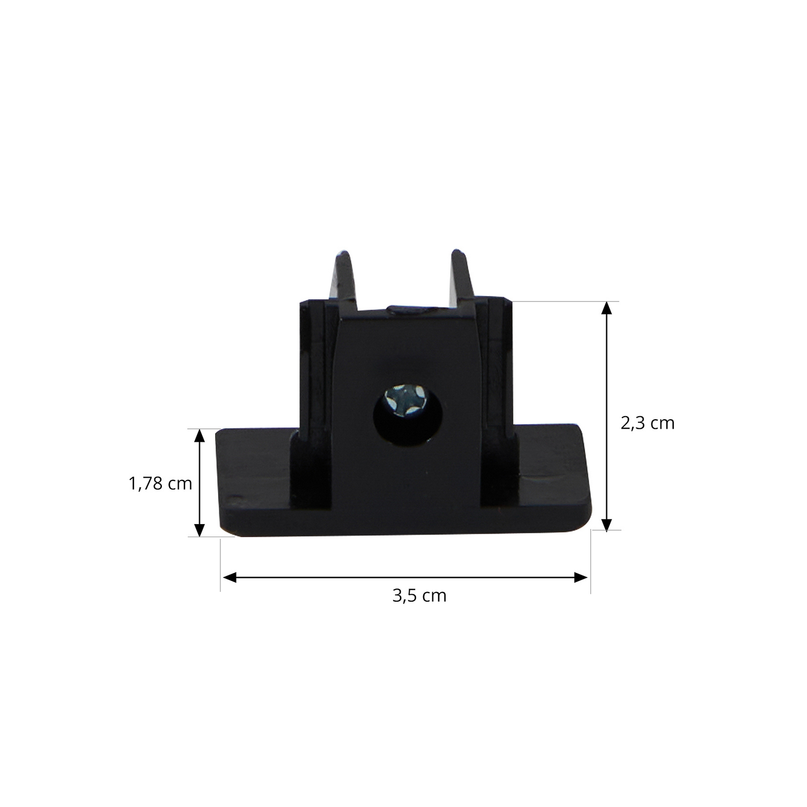 System szynowy Lindby Linaro, GU10, 4-punktowa, czarna, Ø 9 cm