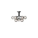 Nuura Apiales 9 ceiling light, Ø 60 cm, black/smoke grey