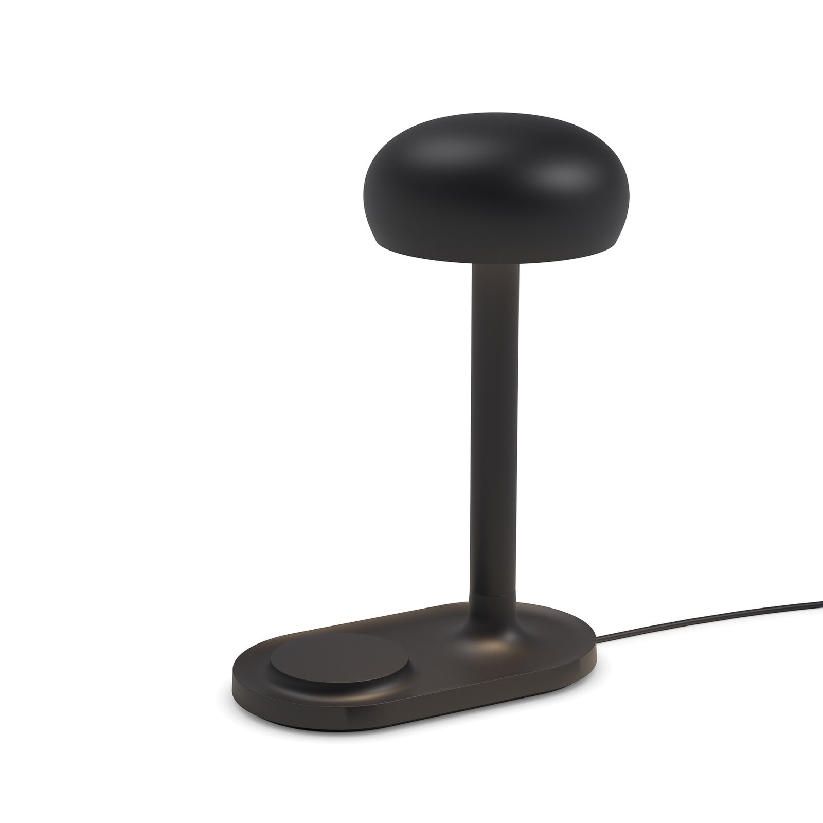 Emendo Lampada da Tavolo w/Qi Wireless Charging Black - Eva Solo