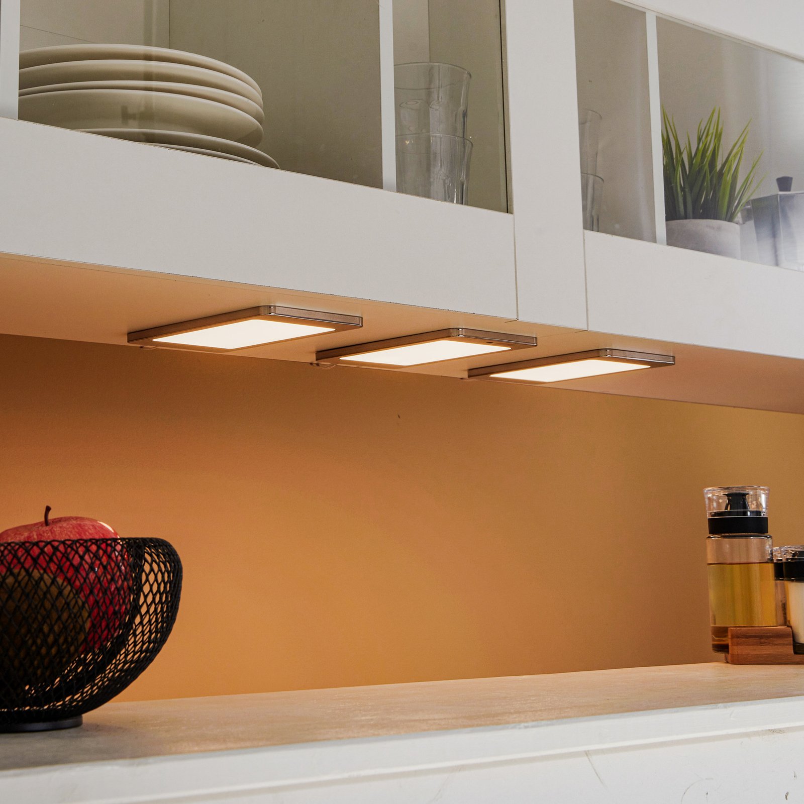 Prios Jelana LED under-cabinet light, 3 lights