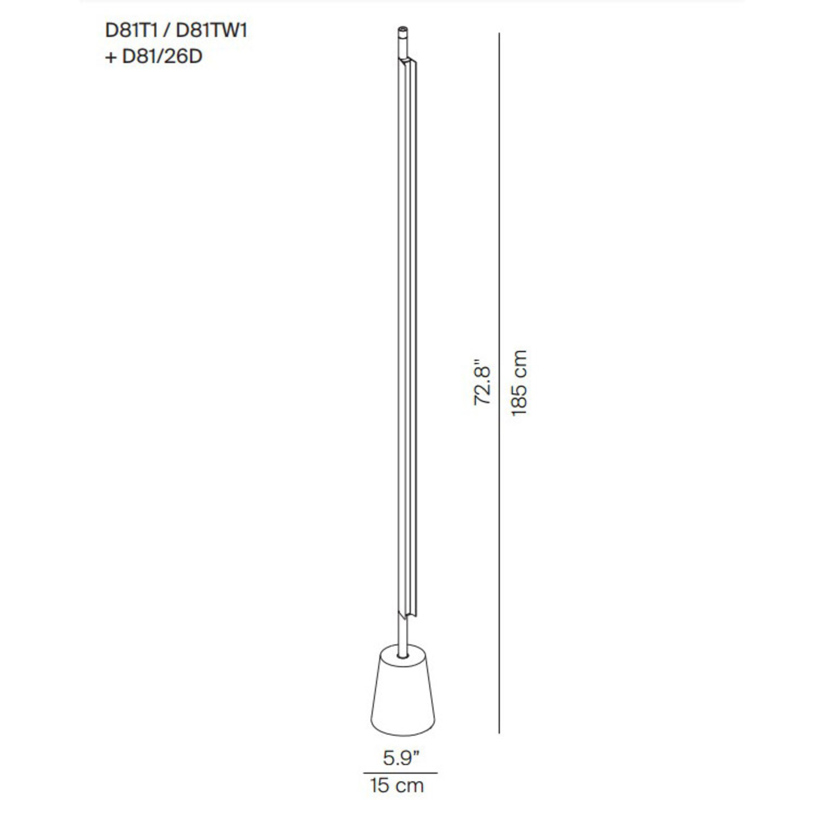 Luceplan Compendium LED-golvlampa aluminium