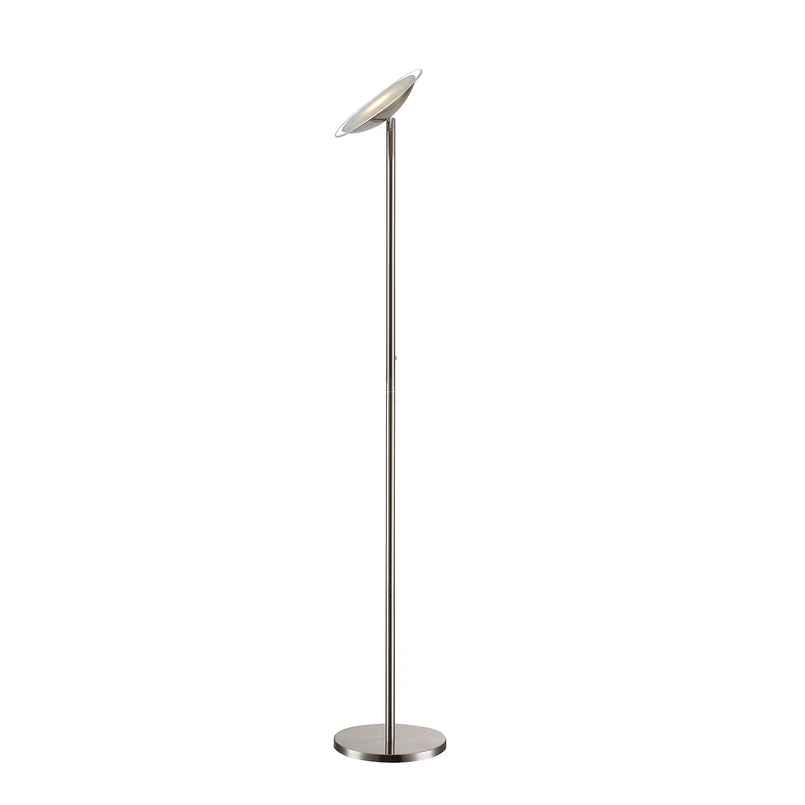 Lindby – Malea LED Stehleuchte Matt Nickel