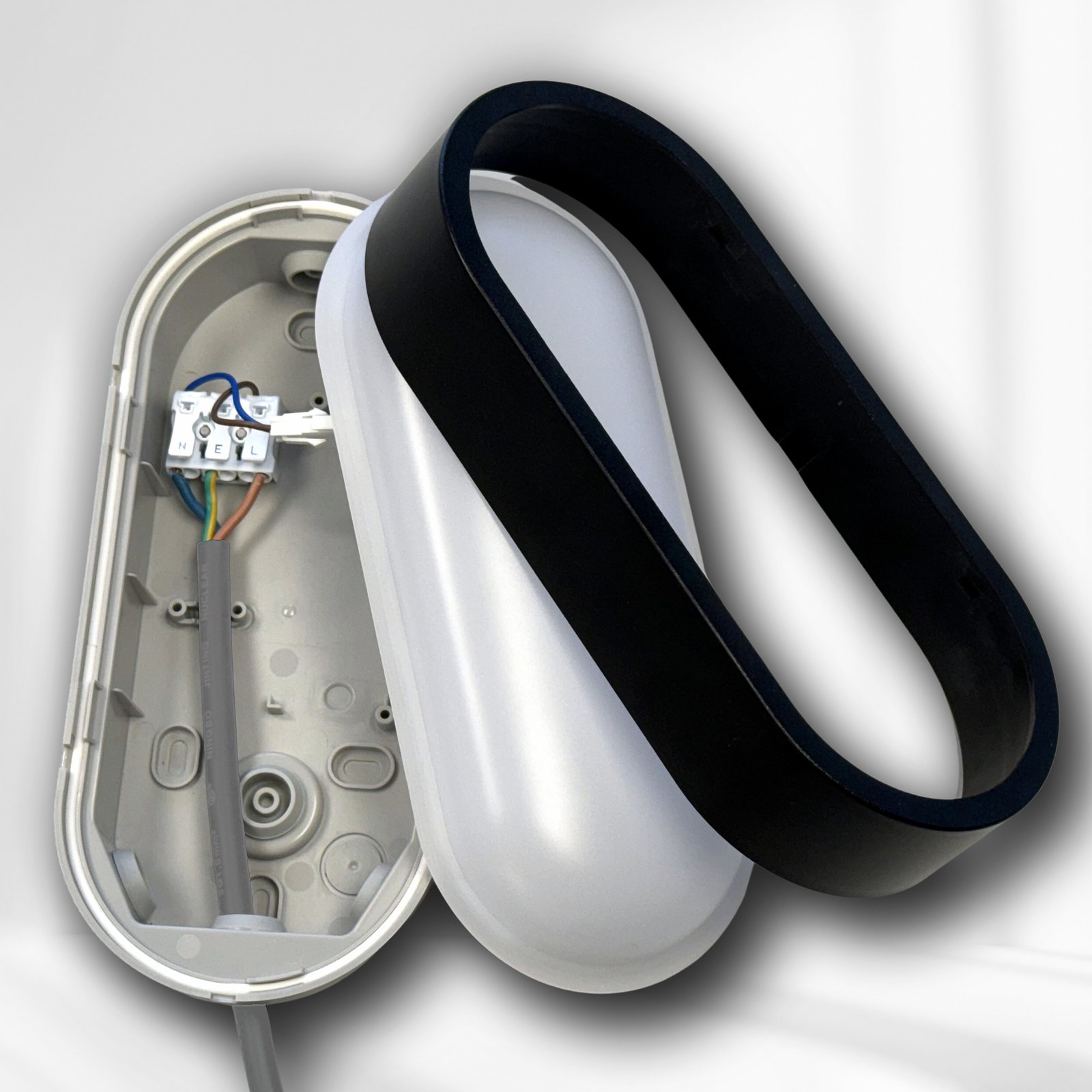 MEGATRON LED outdoor wall lamp Zella Neo XL Sensor black IP54 MEGATRON LED outdoor wall lamp Zella Neo XL Sensor black IP54