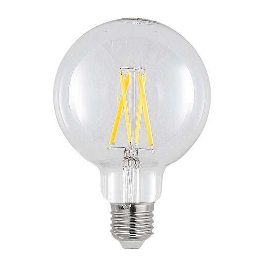 Ampoule LED E27 8 W 2 700 K G95 globe, filament