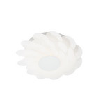 Applique murale LED Bloem, blanche, Ø 40 cm, à intensité variable, plastique -