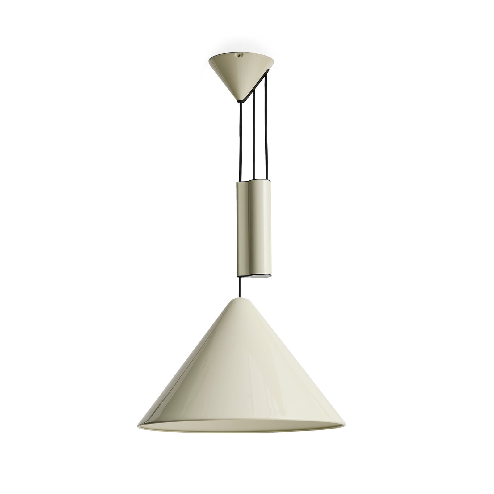 Suspension Compass de HAY, blanche, Ø 43 cm, hauteur réglable