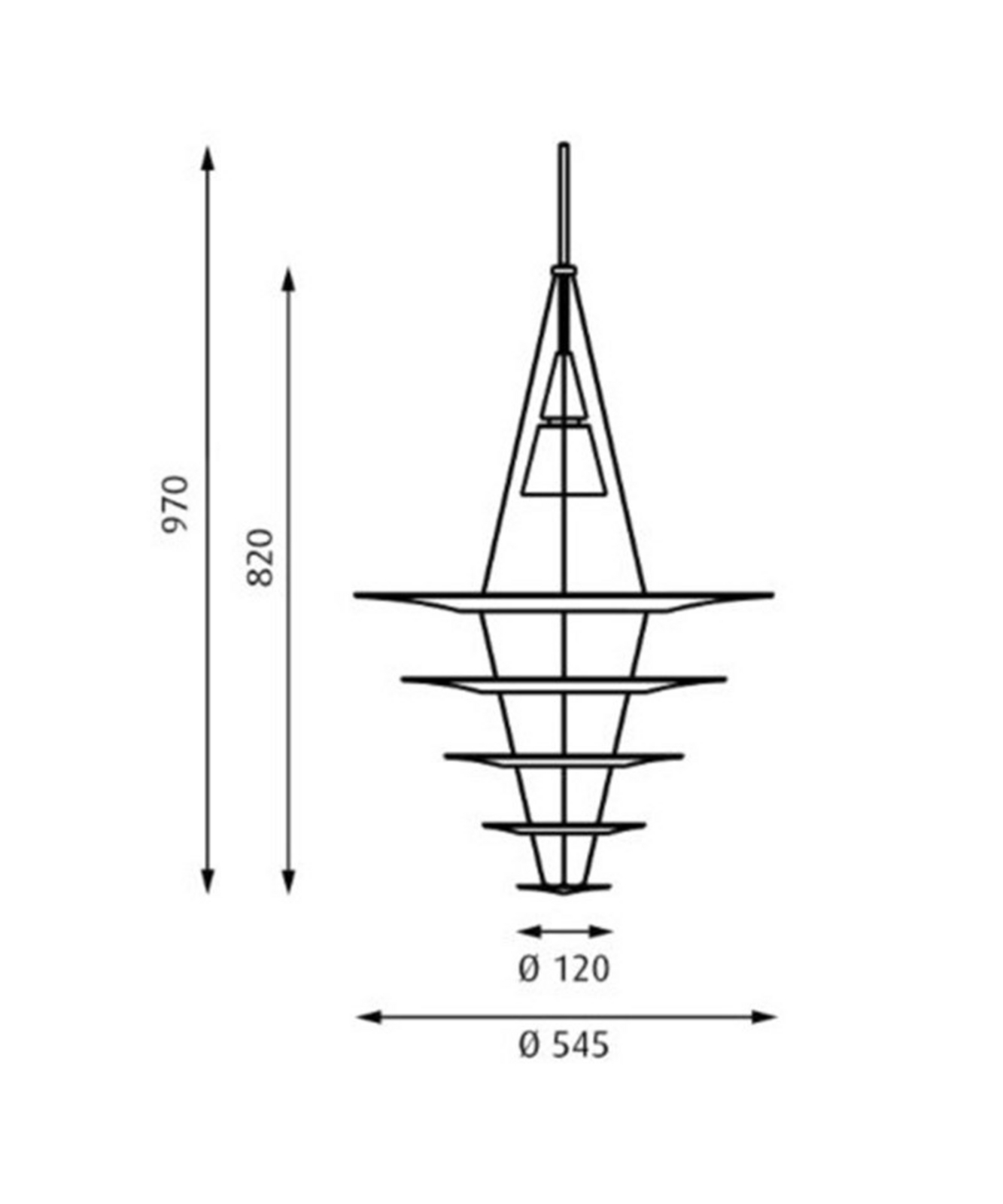 Enigma 545/825 Abajur Ø545 White – Louis Poulsen